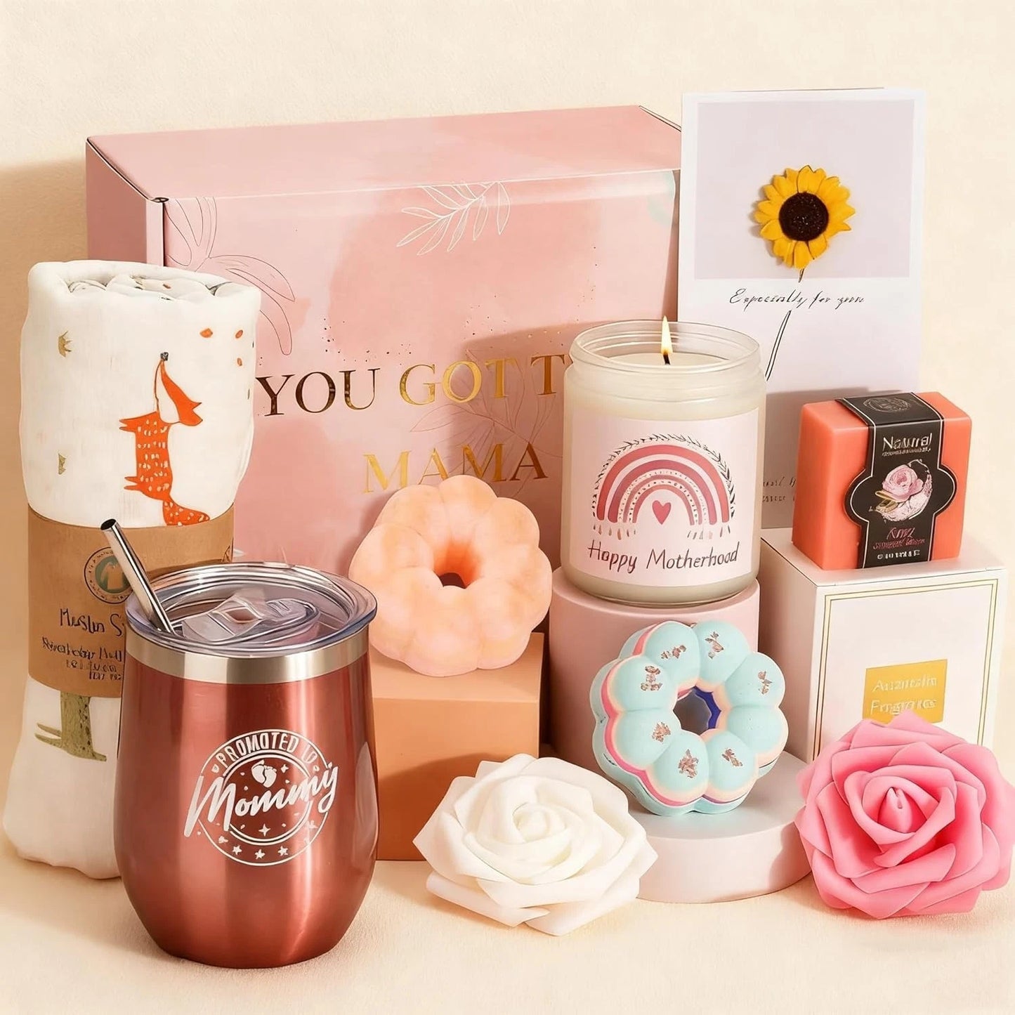 New Mom Comfort Gift Basket | Thoughtful Self-Care Bundle for Pregnancy & Postpartum