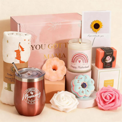 New Mom Comfort Gift Basket | Thoughtful Self-Care Bundle for Pregnancy & Postpartum